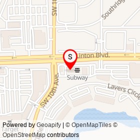 Papa Giuseppe Pizza on Linton Boulevard, Delray Beach Florida - location map