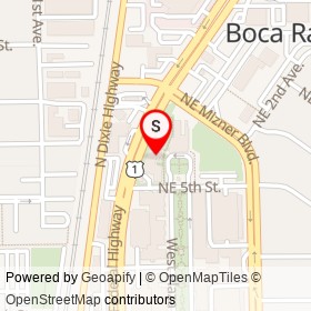 Boca Raton Museum of Art on Plaza Real, Boca Raton Florida - location map