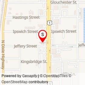 The Duck on Jeffery Street, Boca Raton Florida - location map