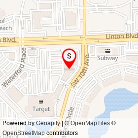 Gulf and Tennis on Southwest 10th Avenue, Delray Beach Florida - location map