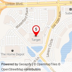 Target on Southwest 10th Avenue, Delray Beach Florida - location map