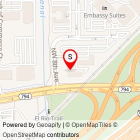 TownePlace Suites by Marriott Boca Raton on Yamato Road, Boca Raton Florida - location map