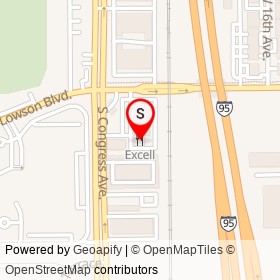 Excell on South Congress Avenue, Delray Beach Florida - location map
