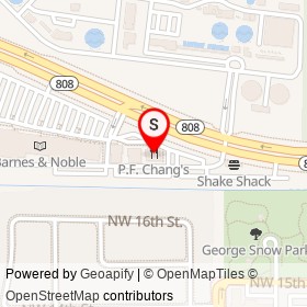P.F. Chang's on Glades Road, Boca Raton Florida - location map