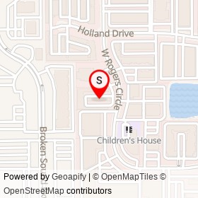 Capitini's Italian Deli on West Rogers Circle, Boca Raton Florida - location map