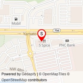 Peace a Pizza on Yamato Road, Boca Raton Florida - location map