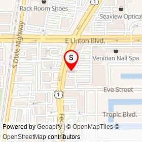 The Habit Burger Grill on Federal Highway, Delray Beach Florida - location map