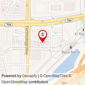 Einstein Bros. Bagels on Technology Way, Boca Raton Florida - location map