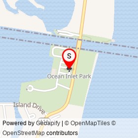 Ocean Inlet Park on , Ocean Ridge Florida - location map