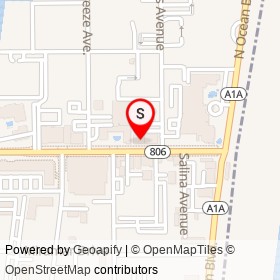 Pizaa Rústica on East Atlantic Avenue, Delray Beach Florida - location map