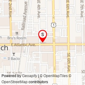 Haystacks on East Atlantic Avenue, Delray Beach Florida - location map