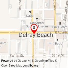 Bull Bar on South Swinton Avenue, Delray Beach Florida - location map