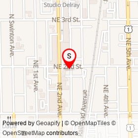 Oconnor's Pub on Northeast 2nd Street, Delray Beach Florida - location map