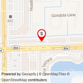 La Brasa on West Boynton Beach Boulevard, Boynton Beach Florida - location map