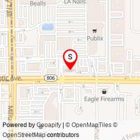 Mattress Firm on West Atlantic Avenue, Delray Beach Florida - location map
