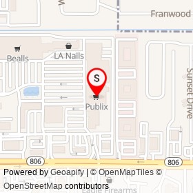 Publix on West Atlantic Avenue, Delray Beach Florida - location map