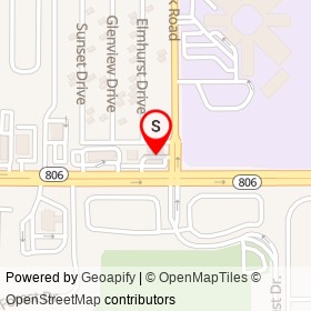 Shell on Greenstone Drive, Delray Beach Florida - location map