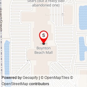 Boynton Beach Mall on Ruskin Avenue,  Florida - location map