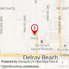 DaDa on North Swinton Avenue, Delray Beach Florida - location map