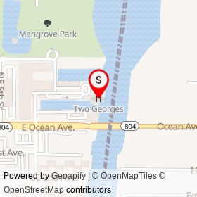 Two Georges on Casa Loma Boulevard, Boynton Beach Florida - location map