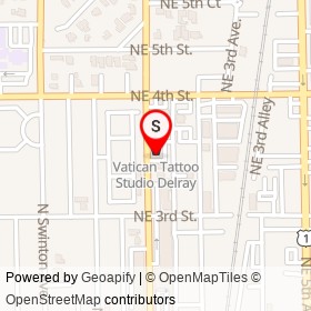 Coffee District on Northeast 2nd Avenue, Delray Beach Florida - location map