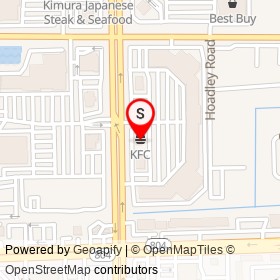 KFC on North Congress Avenue, Boynton Beach Florida - location map