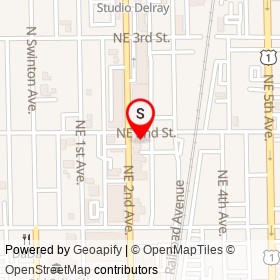 Addison Gallery on Northeast 2nd Street, Delray Beach Florida - location map