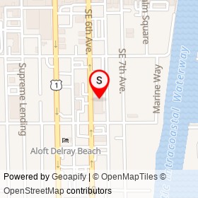 Courtyard by Marriott Delray Beach on Southeast 6th Avenue, Delray Beach Florida - location map