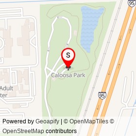Caloosa Park on , Boynton Beach Florida - location map