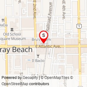Atlantic Ocean Club on Railroad Avenue, Delray Beach Florida - location map