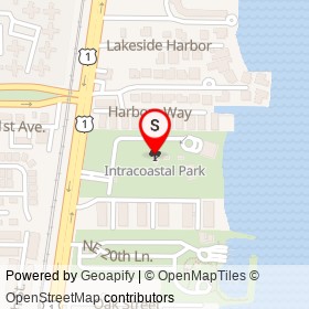 Intracoastal Park on , Boynton Beach Florida - location map