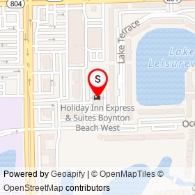 Holiday Inn Express & Suites Boynton Beach West on Ocean Drive, Boynton Beach Florida - location map