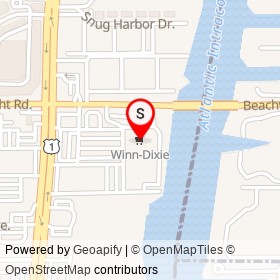 Winn-Dixie on East Woolbright Road, Boynton Beach Florida - location map