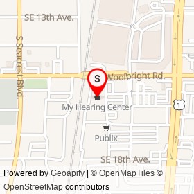 My Hearing Center on East Woolbright Road, Boynton Beach Florida - location map