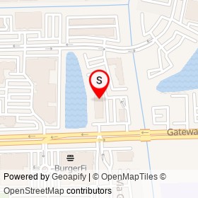 Hampton Inn & Suites on Gateway Boulevard, Boynton Beach Florida - location map