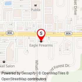 Eagle Firearms on Whatley Road, Delray Beach Florida - location map