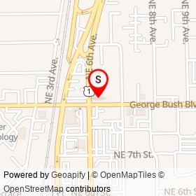 Sunoco on George Bush Boulevard, Delray Beach Florida - location map