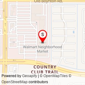Walmart Neighborhood Market on South Military Trail,  Florida - location map