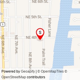 344 Palm Trail on Northeast 4th Street, Delray Beach Florida - location map