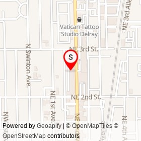 Glavidia on Northeast 2nd Avenue, Delray Beach Florida - location map