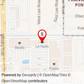 LA Nails on South Lee Road, Delray Beach Florida - location map