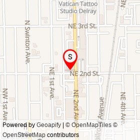 Chase Edward's Contemporary on Northeast 2nd Street, Delray Beach Florida - location map