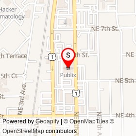 Publix on Northeast 5th Avenue, Delray Beach Florida - location map