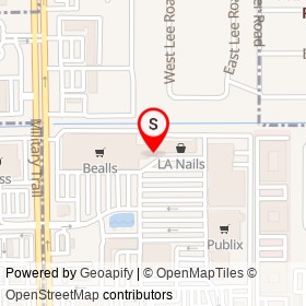 Tomberg's Rotisserie Chicken on South Lee Road, Delray Beach Florida - location map
