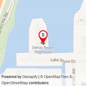 Delray Beach Playhouse on Northwest 9th Street, Delray Beach Florida - location map