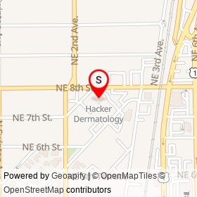Hacker Dermatology on Palm Court, Delray Beach Florida - location map