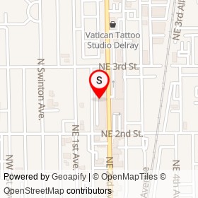 Yama Japanese Restaurant on Northeast 2nd Avenue, Delray Beach Florida - location map