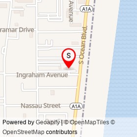 Sandoway Discovery Center on South Ocean Boulevard, Delray Beach Florida - location map