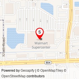 Walmart Supercenter on Old Boynton Road, Boynton Beach Florida - location map