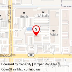 Cafe Provence on West Atlantic Avenue, Delray Beach Florida - location map